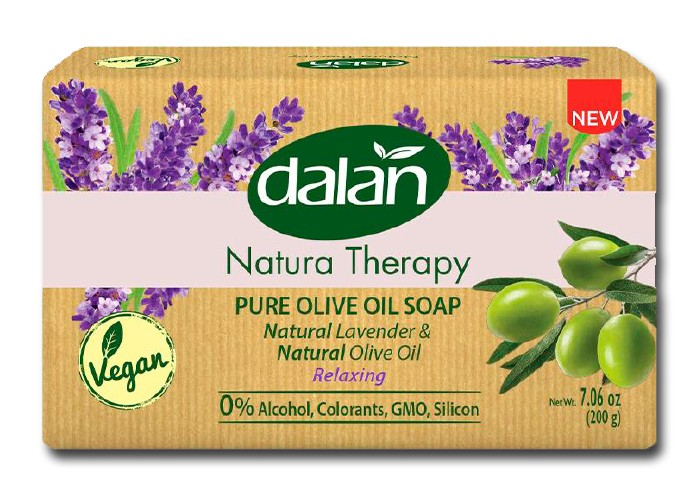 DALAN NATURA THERAPY Мыло натуральное LAVENDER Лаванда 200 гр 8690529521951
