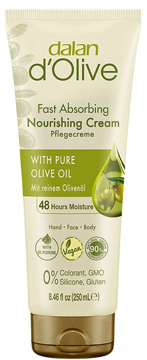 DALAN D'OLIVE Крем д/рук и тела Алое 250 мл(туба) 8690529011070