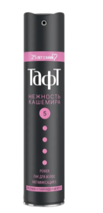 TAFT Power Лак Нежность кашемира мега-фиксации 225/250 мл 4605966004510