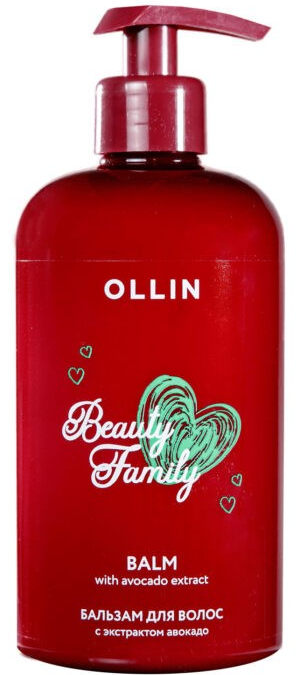 OLLIN BEAUTY FAMILY Бальзам с экстрактом авокадо 500мл 4660077773441