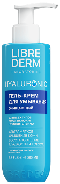 LIBREDERM HYALURONIC Гель-Крем для Умывания очищающий 200 мл 4610216615804