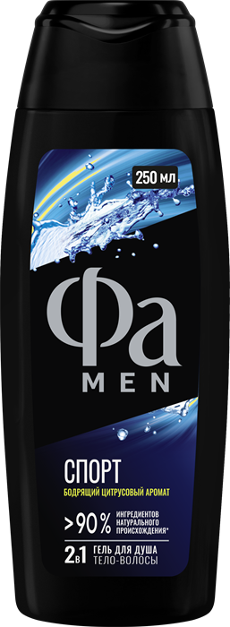 ФА MEN Гель для душа СПОРТ 250 мл 4605966024112