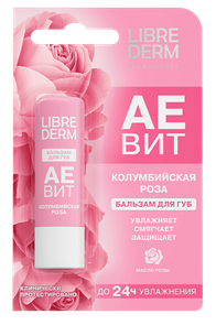 LIBREDERM AEVIT Бальзам для губ КОЛУМБИЙСКАЯ РОЗА 4 гр 4610216611486