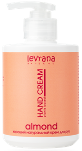 LEVRANA Крем для рук МИНДАЛЬ натуральный хороший 300 мл (дозатор) 4610266845312
