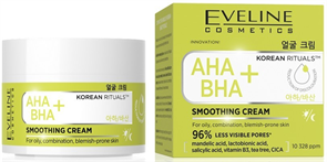 Eveline KOREAN RITUALS AHA+BHA Крем разглажив д/жирной и комбинированной кожи 50мл 5903416081661