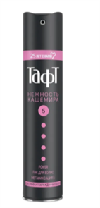 TAFT Power Лак Нежность кашемира мега-фиксации 225/250 мл 4605966004510