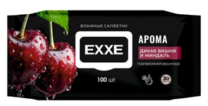 EXXE Салфетки влажные ДИКАЯ ВИШНЯ и МИНДАЛЬ 100 шт 4620739987845