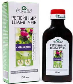 MIRROLLA Шампунь РЕПЕЙНЫЙ с КЕРАМИДАМИ для объема 150 мл 4680040929071