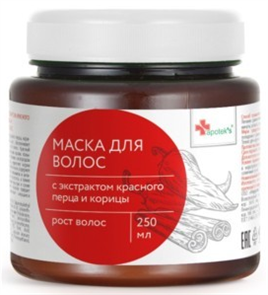 APOTEK`S Маска ПЕРЕЦ и КОРИЦА для роста волос 250 мл 4680040929392