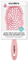 SOLOMEYA Расческа массажная с широкими зубьями РОЗОВАЯ 5060504727525